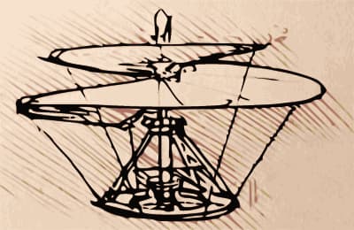 Helicóptero de Leonardo da Vinci / Prototipos en el desarrollo de productos